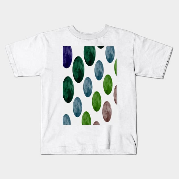 Super Moon Beans on White Style 2 Kids T-Shirt by ninasilver